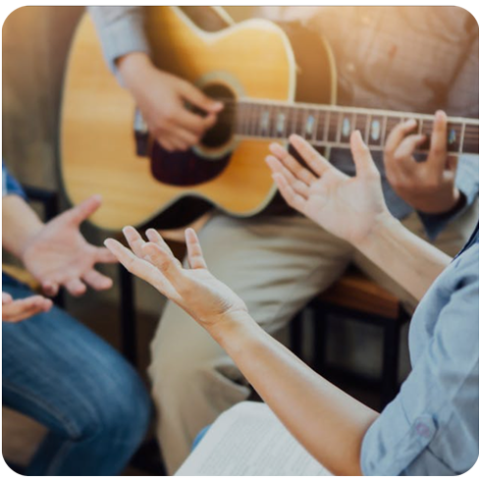 Group playing music
